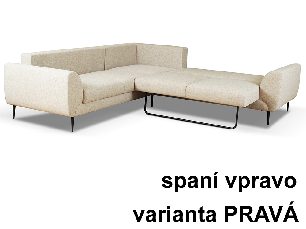 Sedací souprava QUATTRO - 265x265 - rozkládací + úložný prostor - VÝBĚR TKANIN