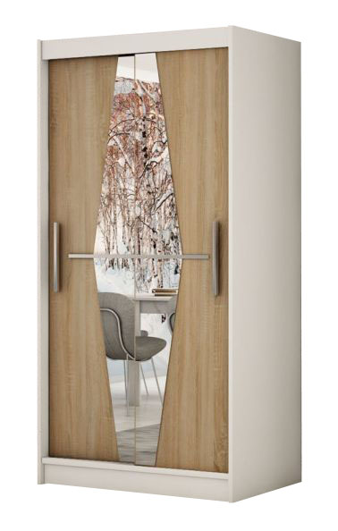 Šatní skříň Boliwia - 100 bílá/sonoma