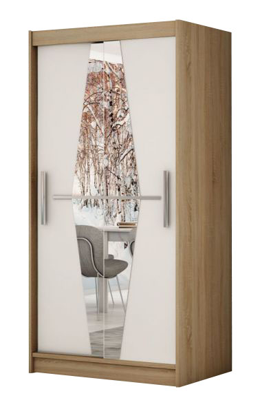 Šatní skříň Boliwia - 120 sonoma/bílá