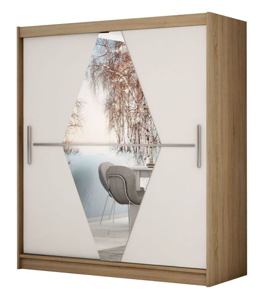 Šatní skříň Boliwia - 150 sonoma/bílá