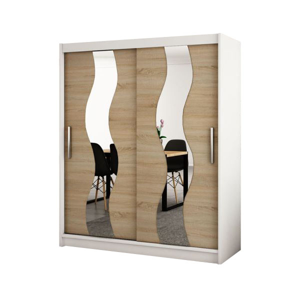 Šatní skříň Sewilla - 180 bílá/sonoma