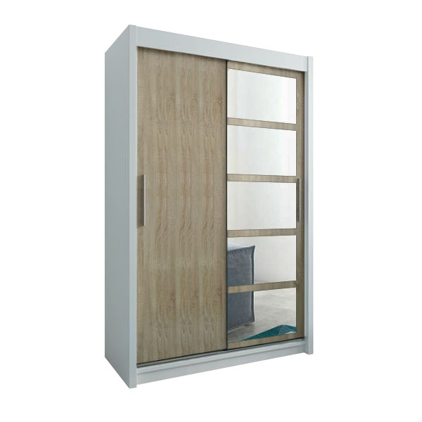 Šatní skříň Roma 1 - 150 bílá/sonoma