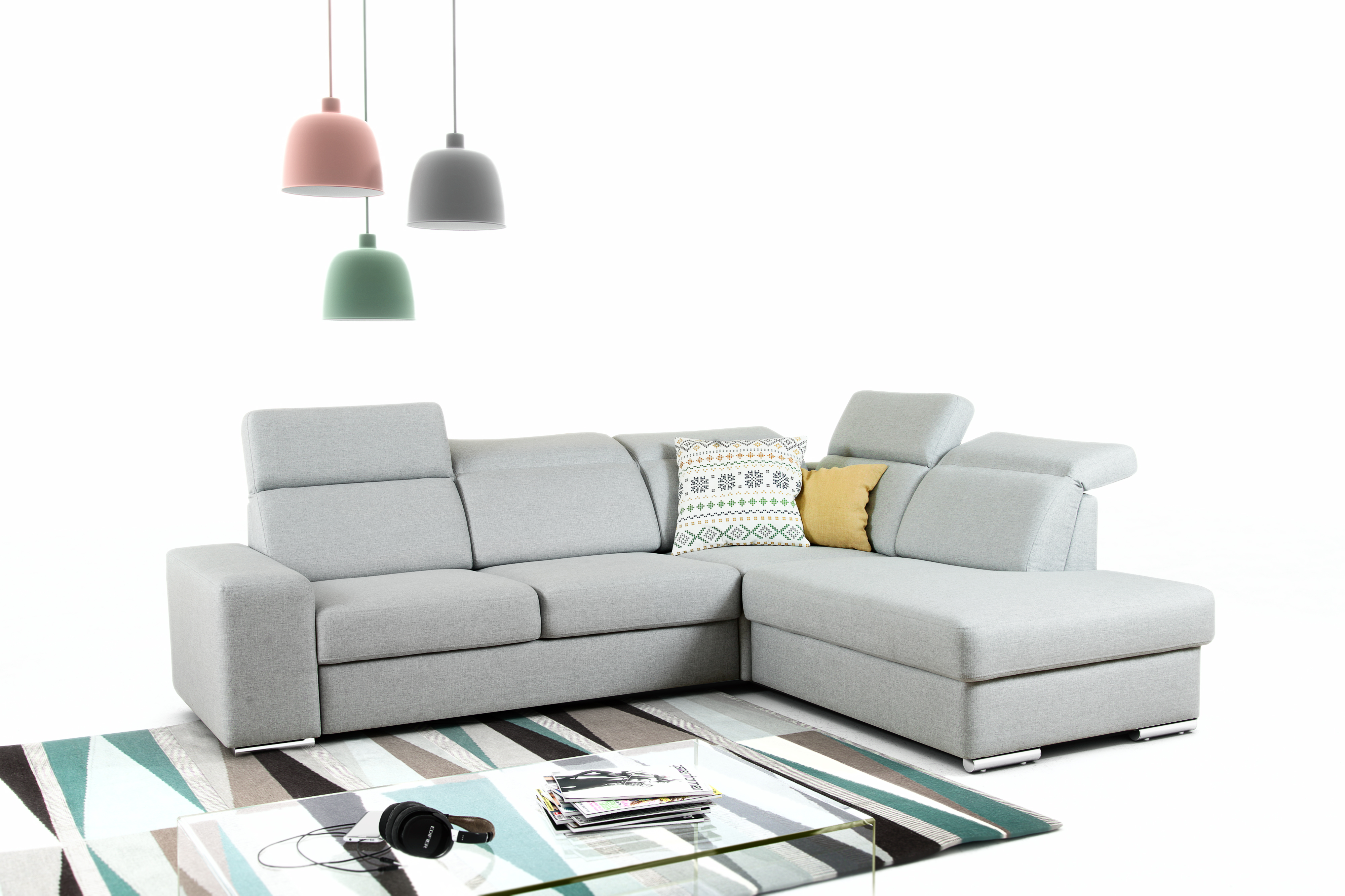 Sedací souprava AVANT - 278x230 cm - rozkládací + úložní prostor - VÝBĚR LÁTEK