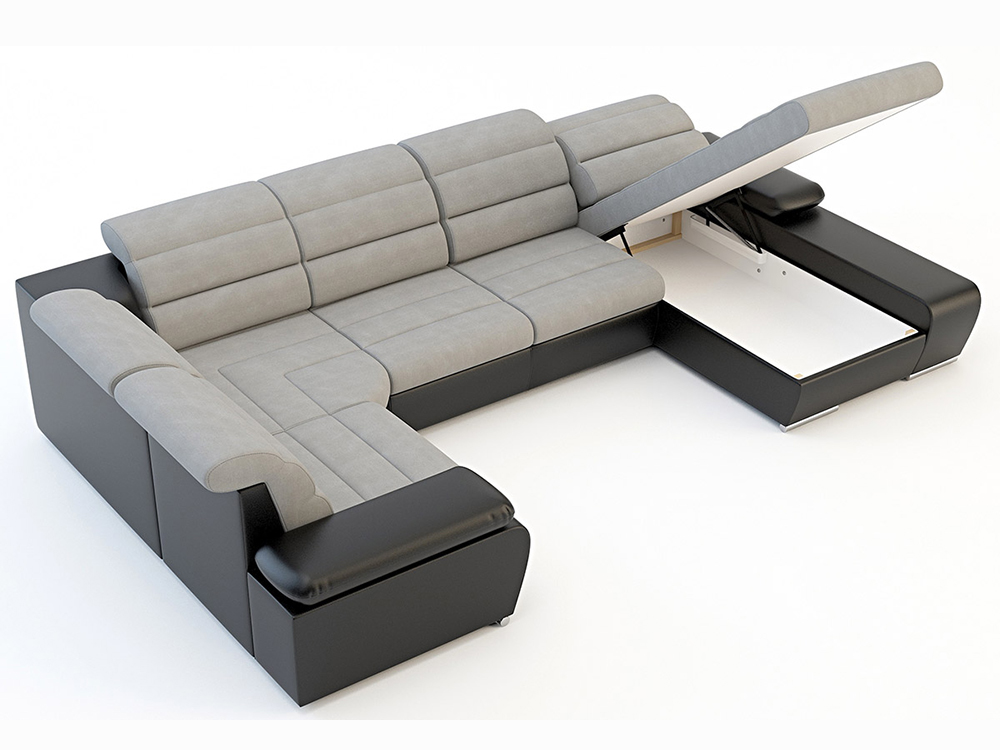 Sedací souprava Korfu II - milton 06/focus 20 - PRAVÁ - VÝPRODEJ 1ks - II. jakost