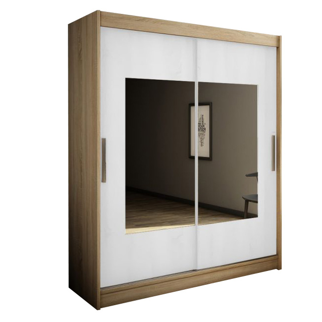 Šatní skříň Torino - 200 sonoma/bílá