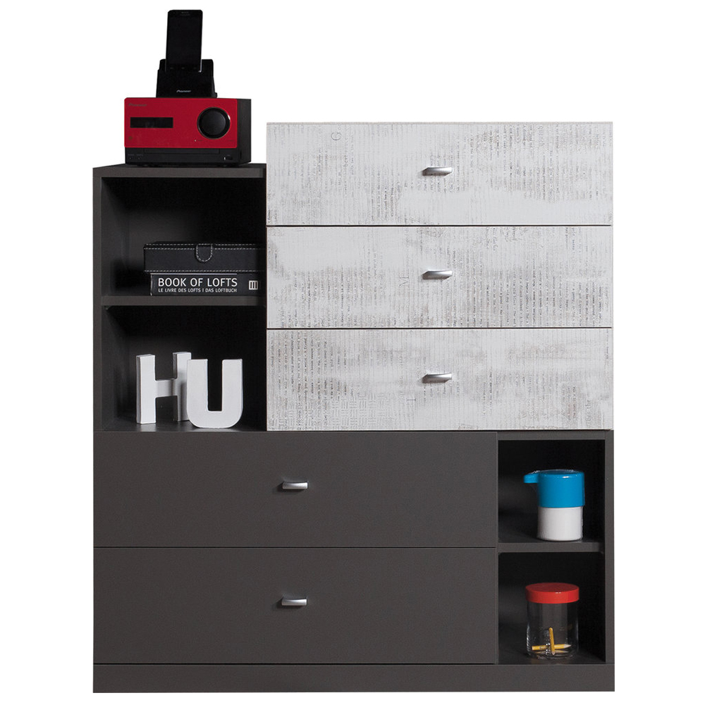 Dětský pokoj Tablo F | grafit/enigma