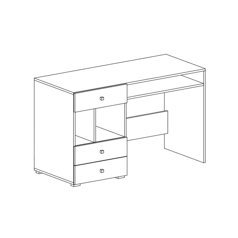 Dětský pokoj DELTA | sestava B | 7 dílů | dub/antracit