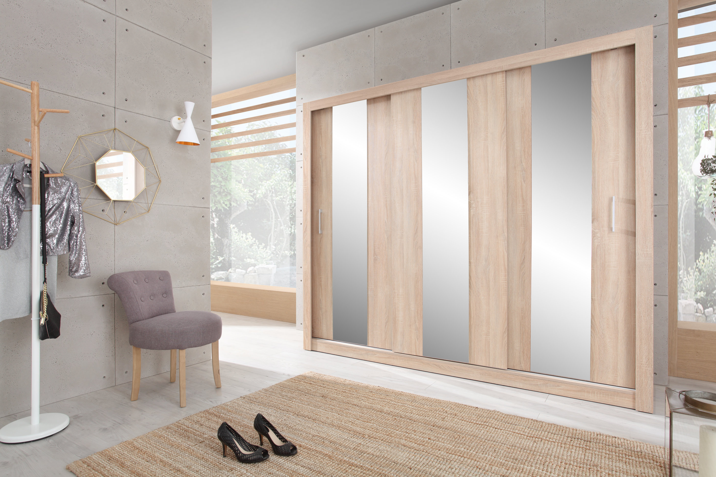 Šatní skříň DUCA DC1 - 250 cm - sonoma