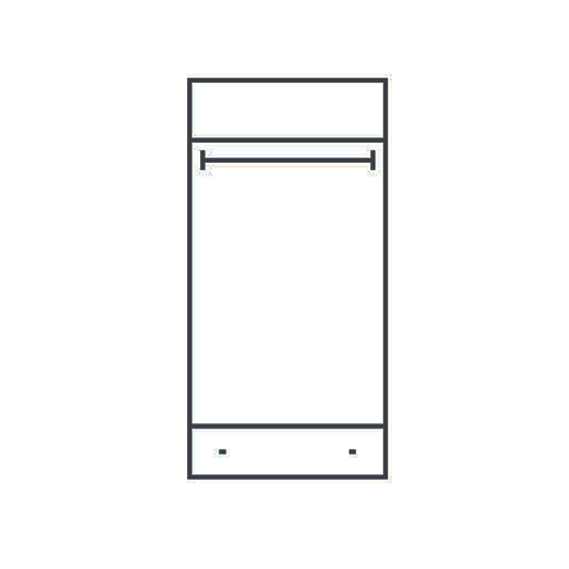 Bergen - šatní skříň BE1