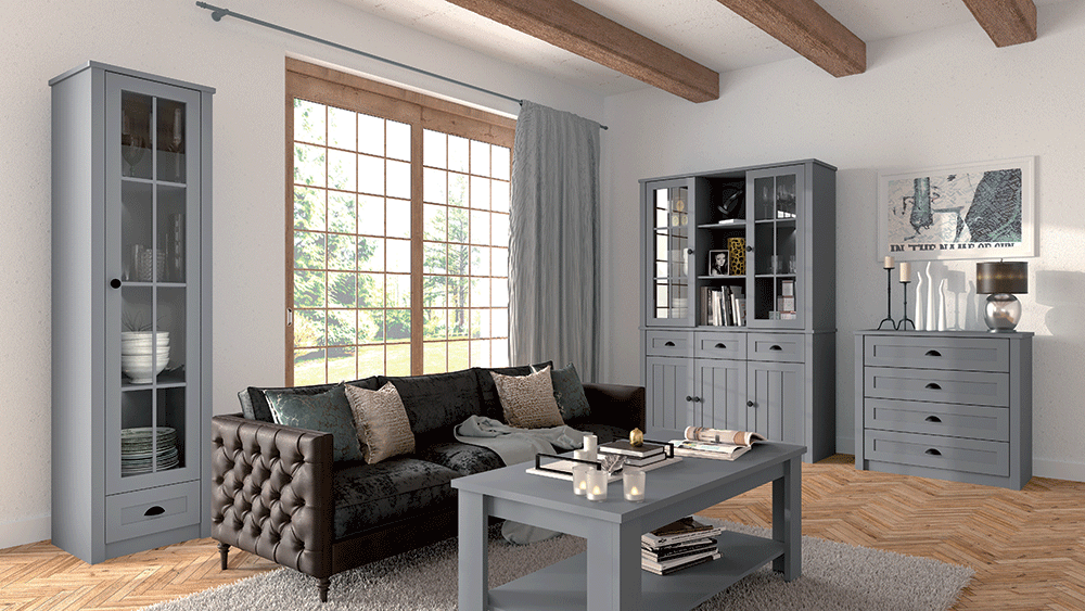 Provence | komoda K4 | šedá