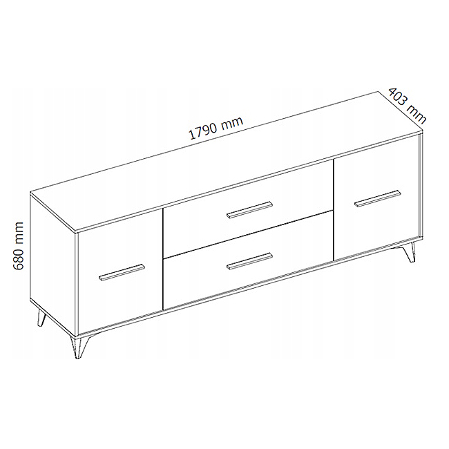 Frida D | TV stolek RTV2D2S | dub riviera