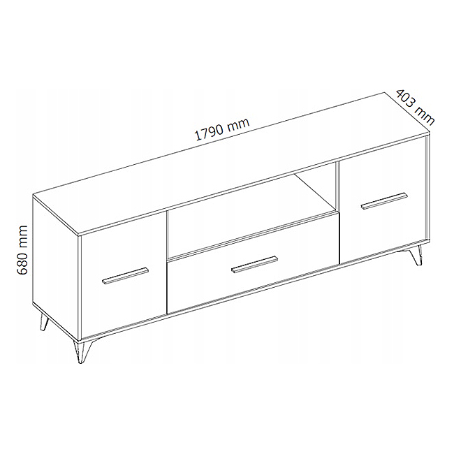 Frida D | TV stolek RTV2D1S | dub riviera