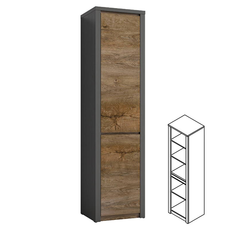 Obývací stěna se skříní Montana - sestava C - 2 odstíny