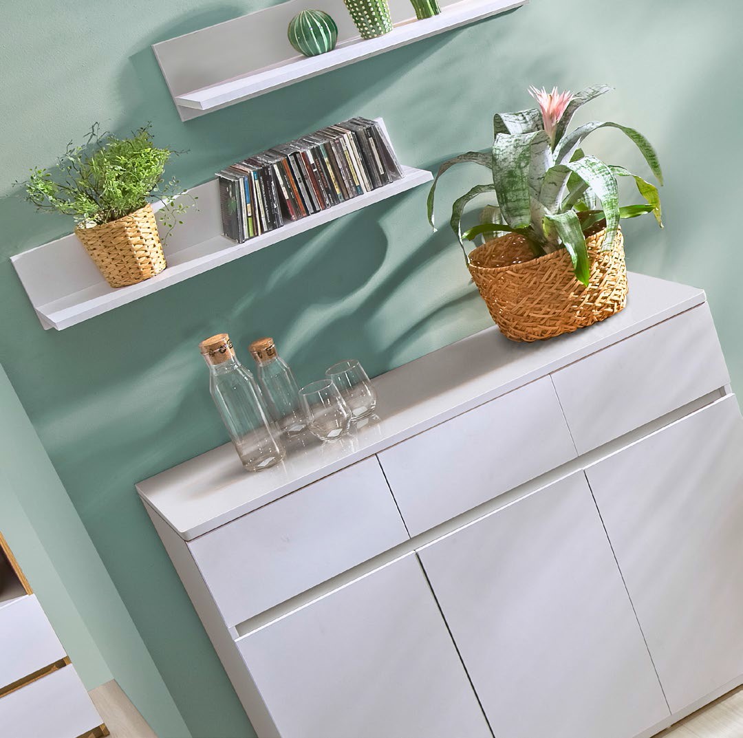 Arca b | závěsná police AR12 | 110 cm | bílá