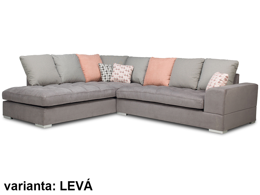 Sedací souprava Fano - 291x245 cm - nerozkládací + bez úložného prostoru - VÝBĚR TKANIN