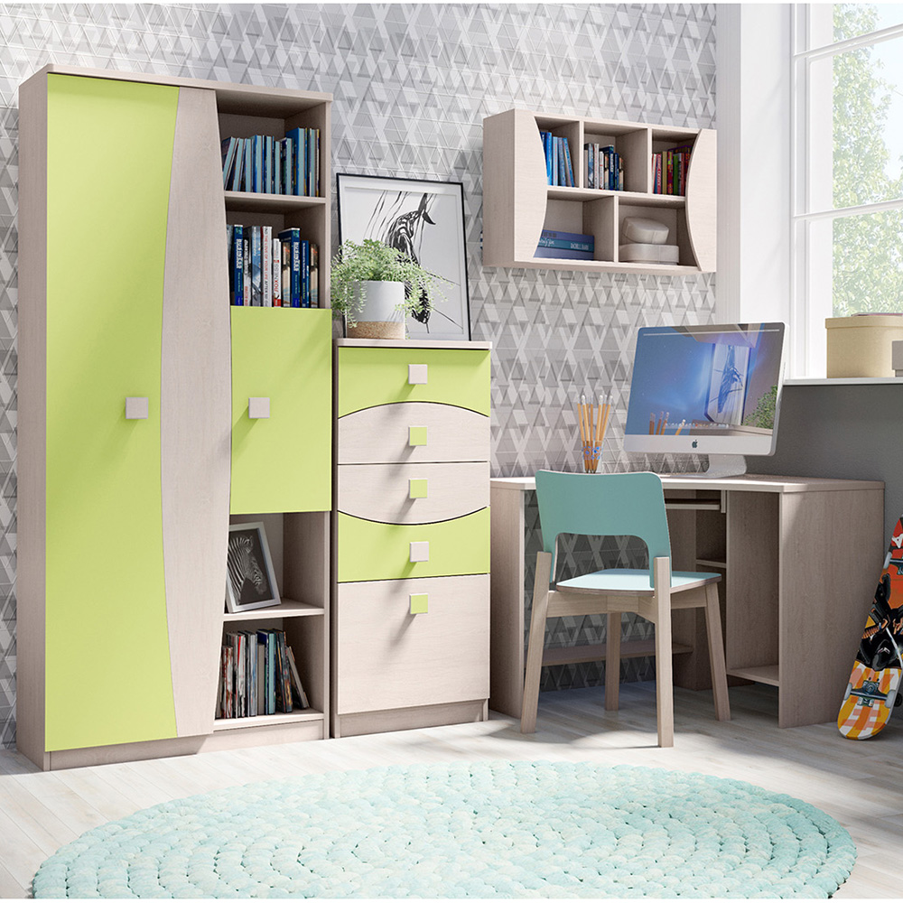 TENUS z | komoda T-05 K4SZ | santana/zelená