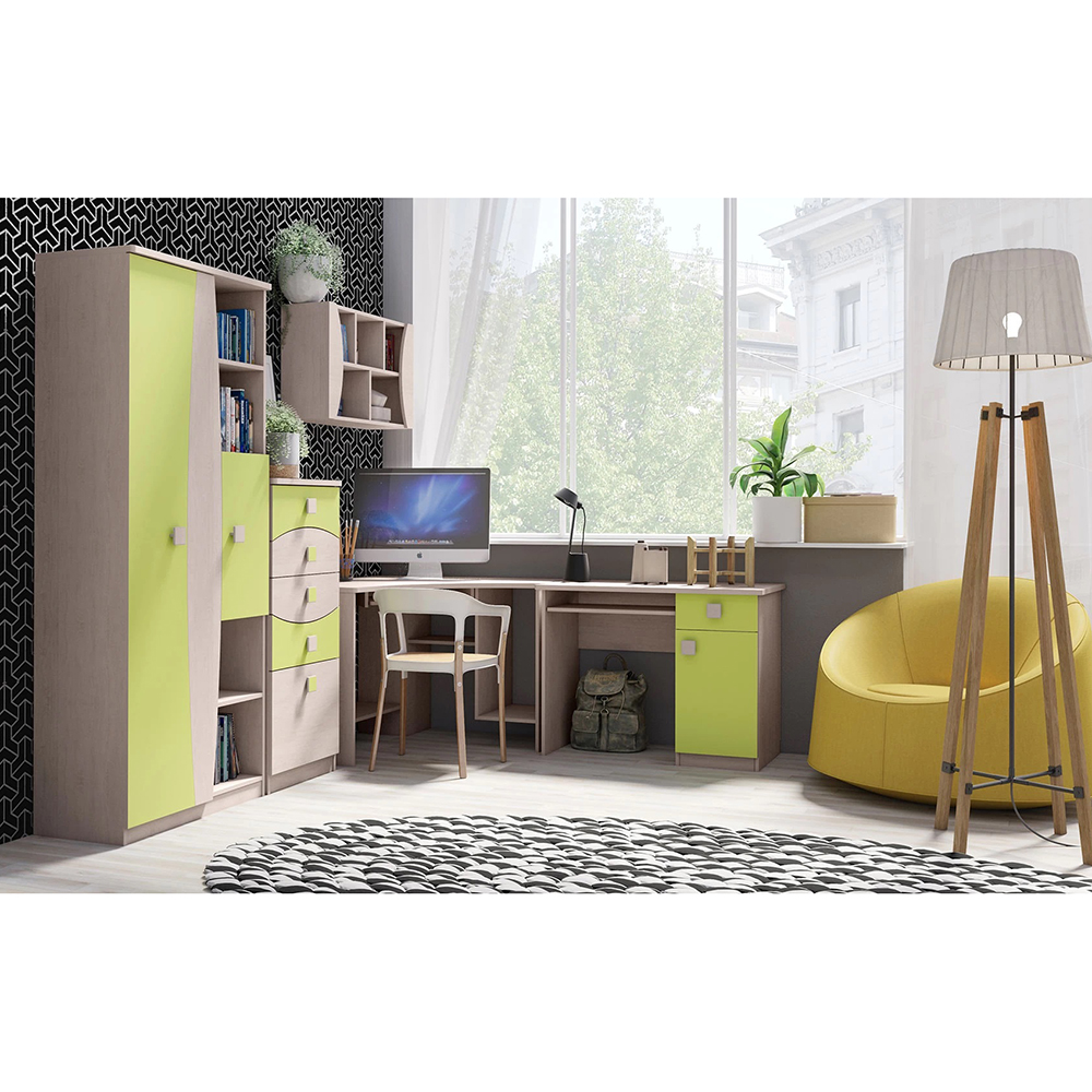 TENUS z | šatní skříň T-15 SZ2D | santana/zelená