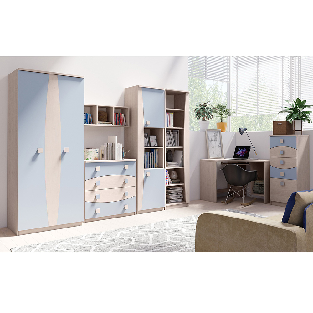 TENUS m | komoda T-04 K4D | santana/modrá