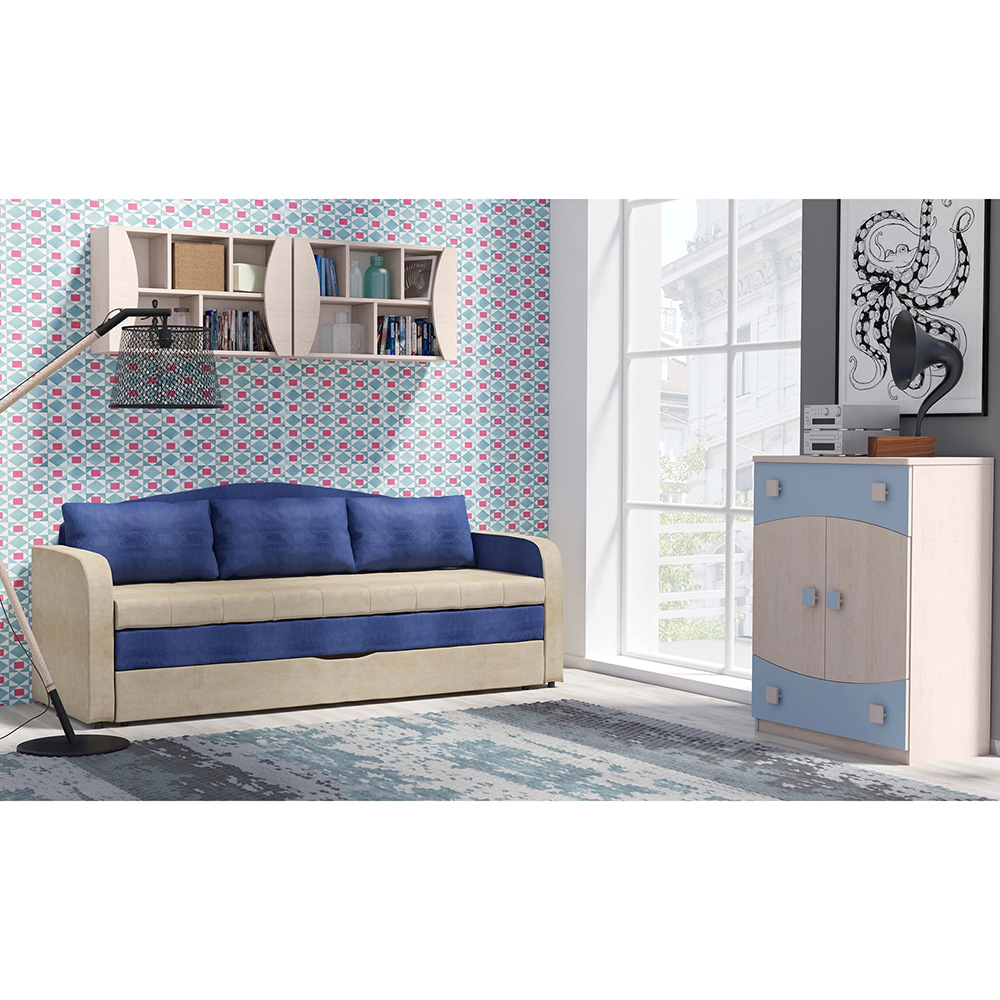 TENUS m | komoda T-04 K4D | santana/modrá