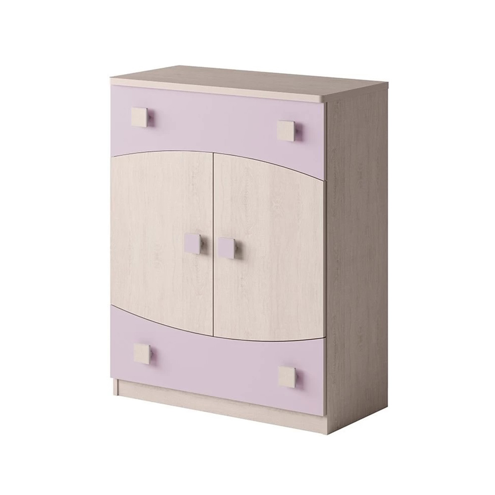 TENUS | komoda T-03 K2D2SZ | santana/růžová vřes