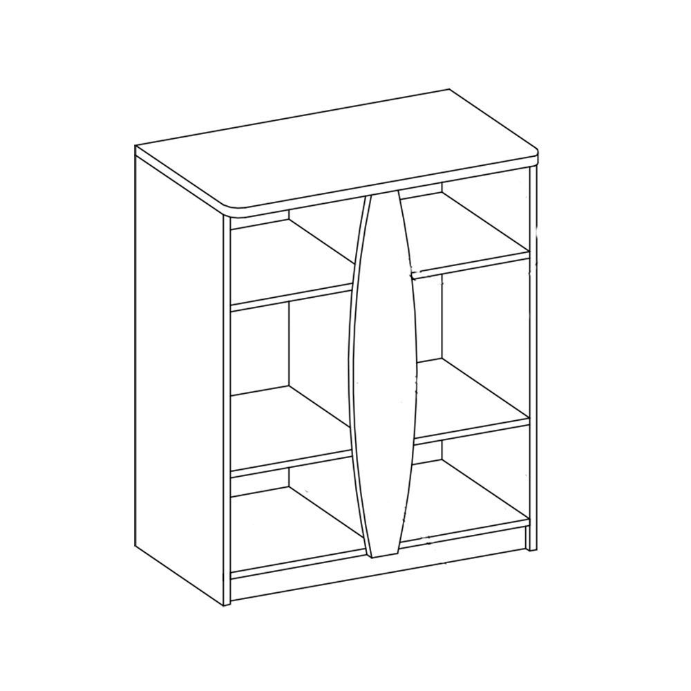 TENUS | komoda T-04 K4D | santana/růžová vřes