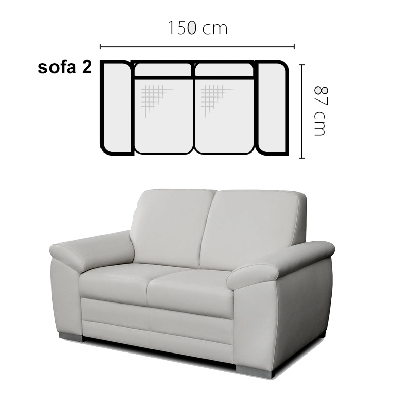 Pohovka Barello sofa 2 - nerozkládací