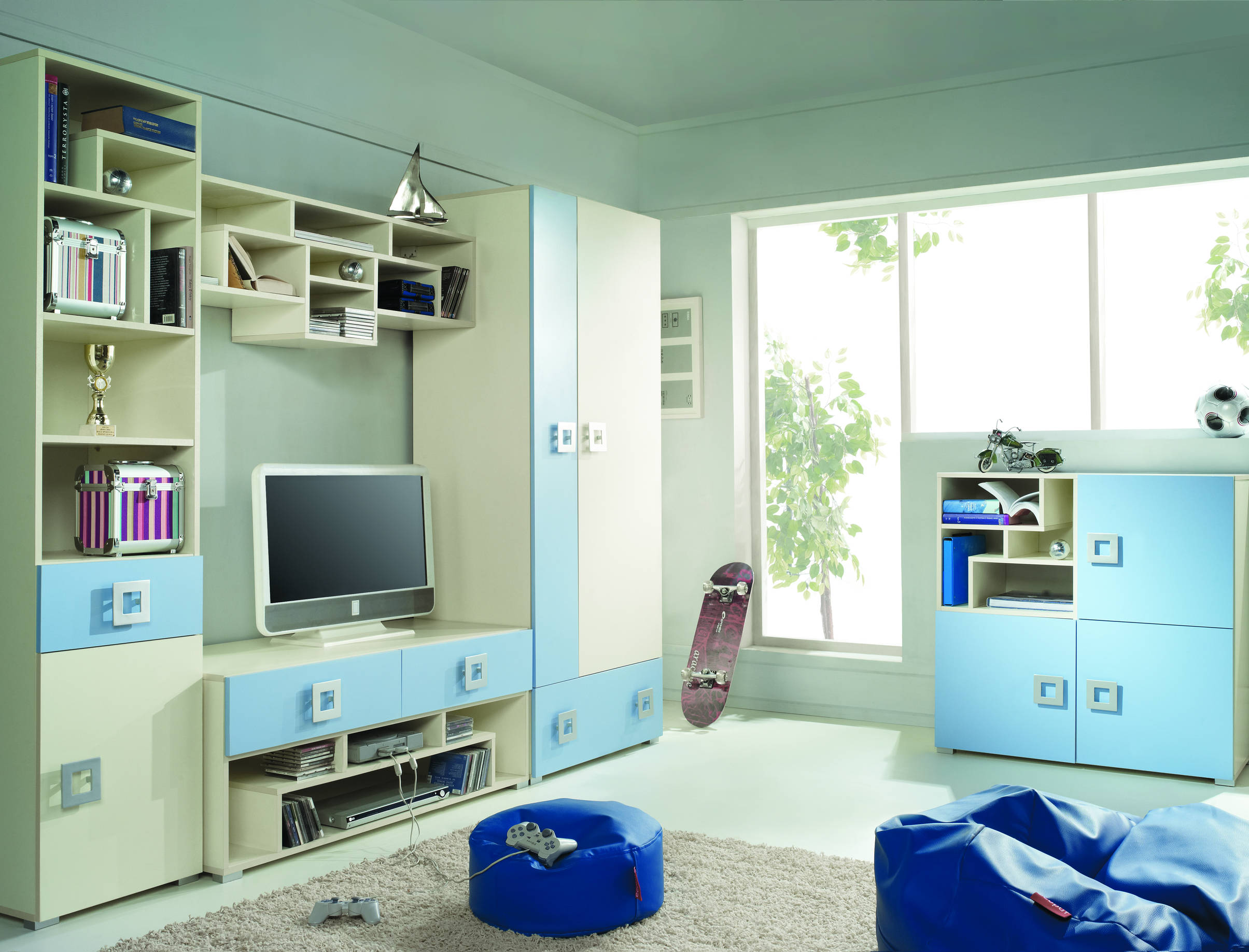 Labyrint - regál LA6 - modrá SKLADEM poslední 1 ks