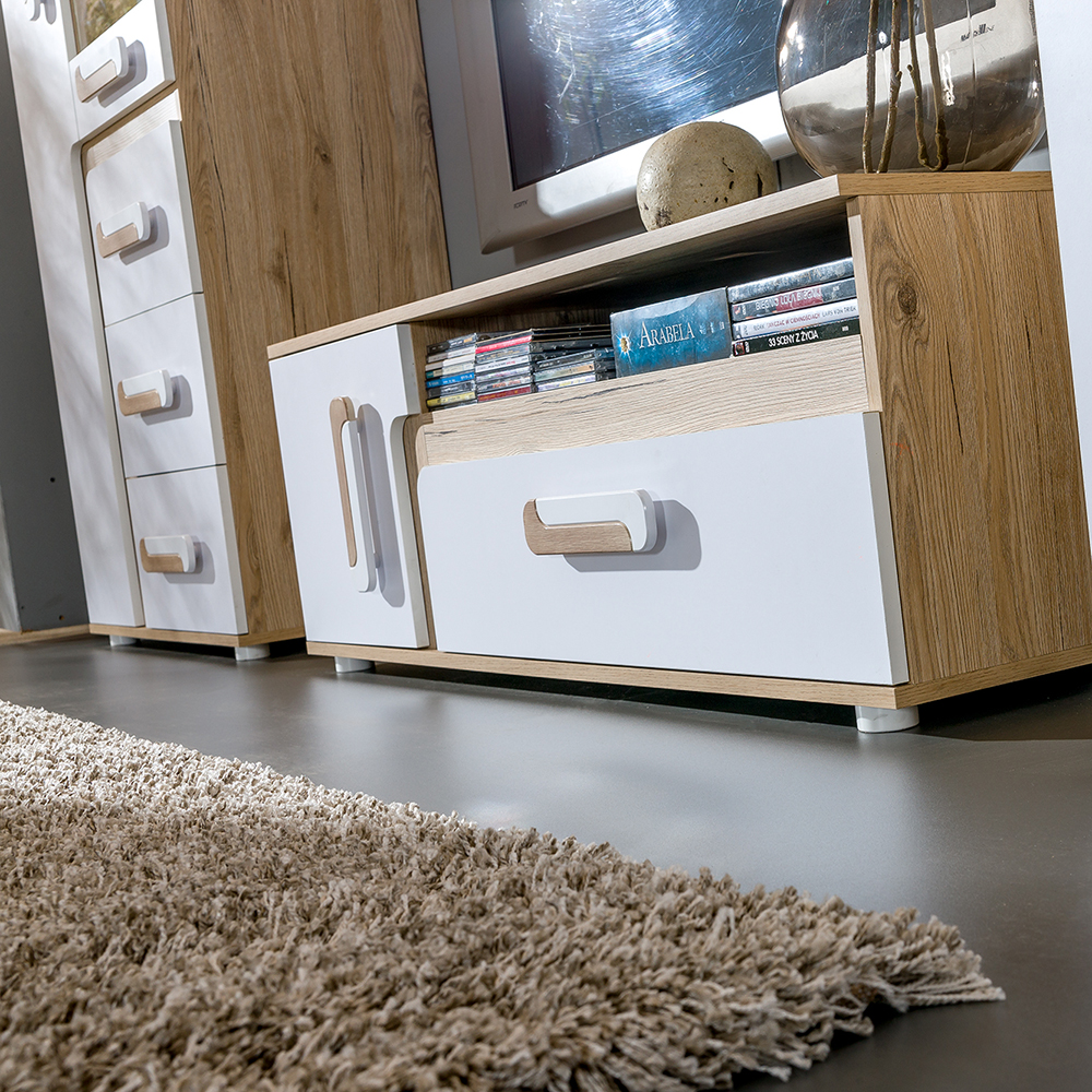 Apetito D | šatní skříň 1 | s šatní tyčí | 85 cm | dub světlý