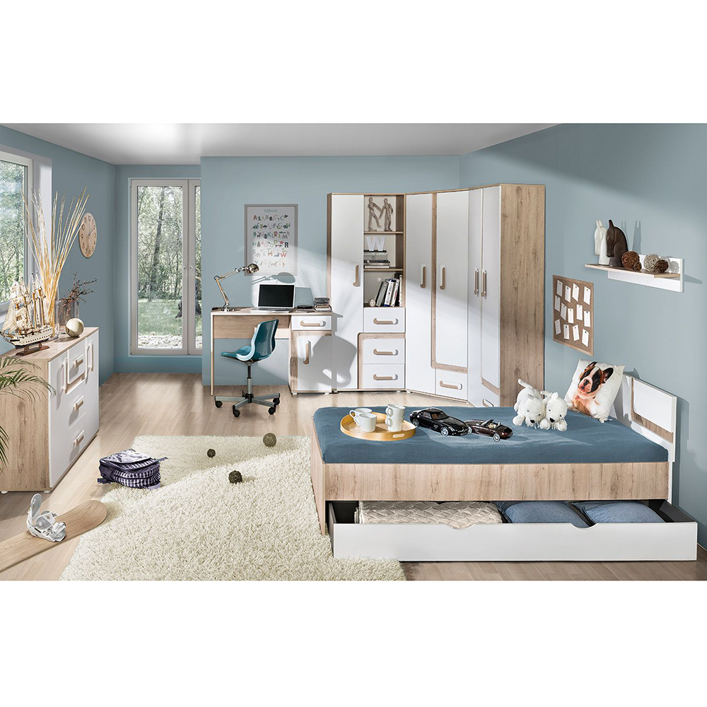 Apetito D | šatní skříň 1 | s šatní tyčí | 85 cm | dub světlý