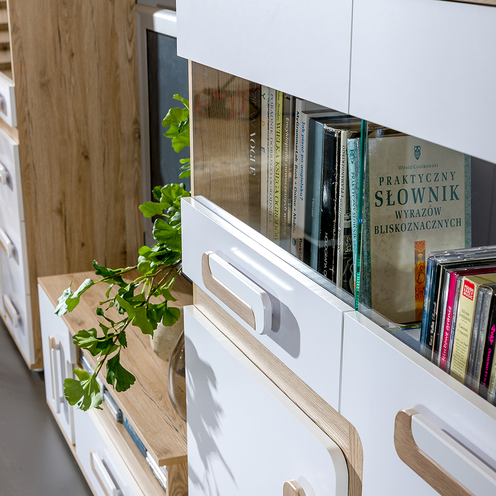 Apetito D | šatní skříň 3 | s policemi | dub světlý