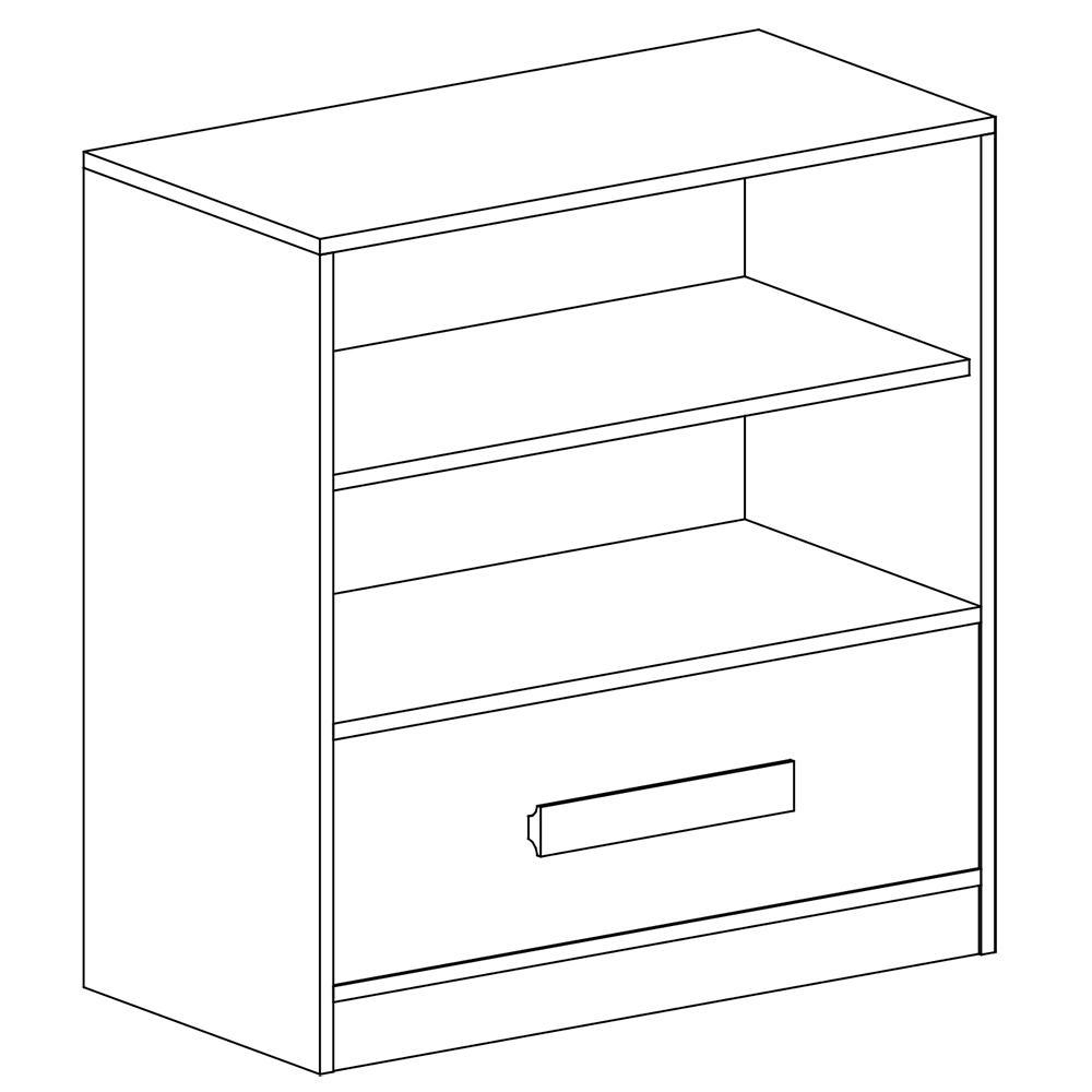 Guliver p | komoda 8 | popelavá lesk | RŮZNÉ ÚCHYTY