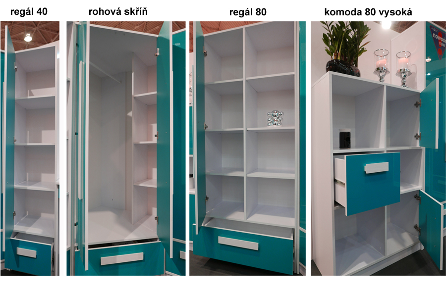 Guliver p | psací stůl 9 | popelavá lesk | RŮZNÉ ÚCHYTY