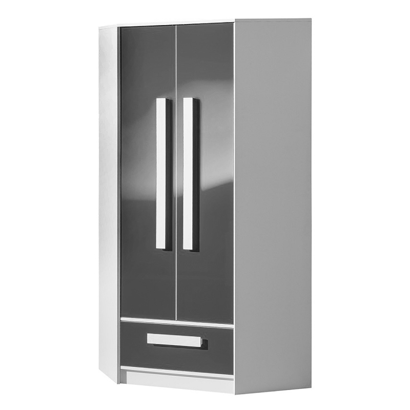 Dětský pokoj GULIVER p | sestava B | popelavá lesk | RŮZNÉ ÚCHYTY