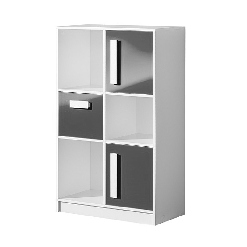 Dětský pokoj GULIVER p | sestava B | popelavá lesk | RŮZNÉ ÚCHYTY