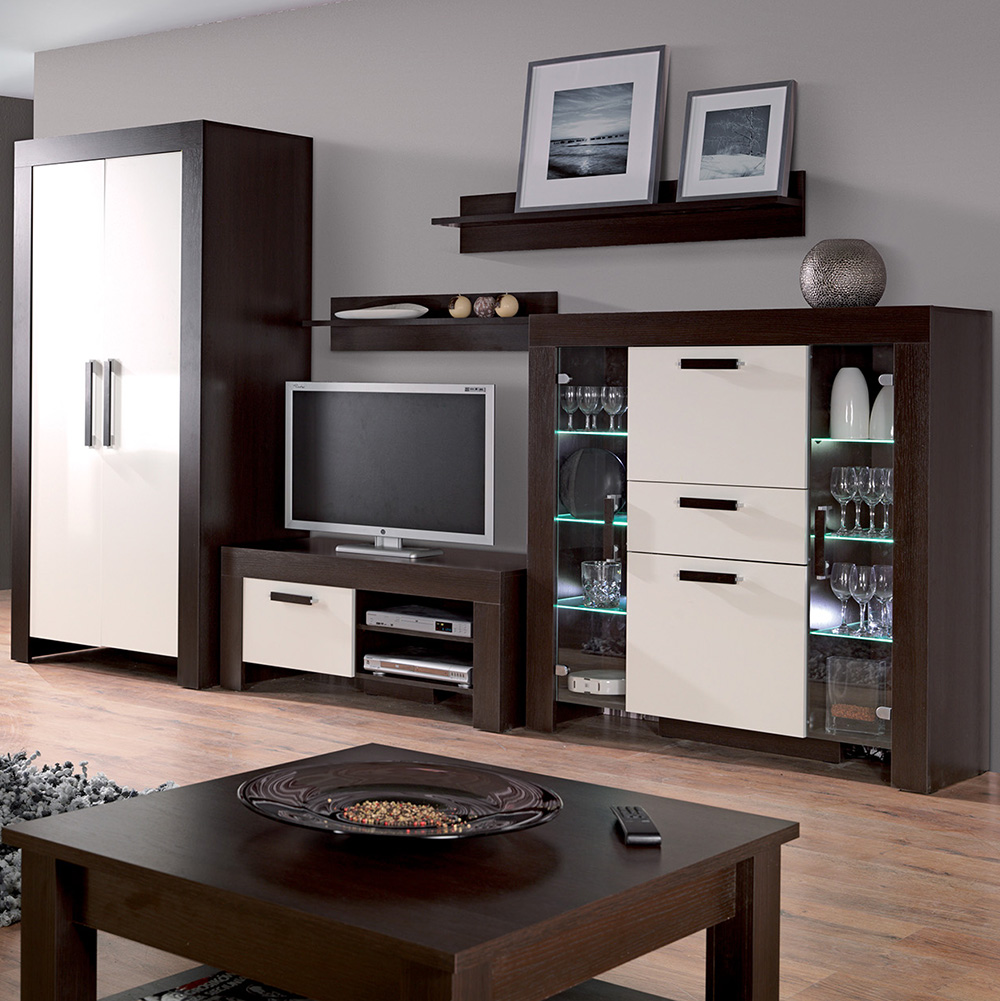 CEZAR m | TV stolek 15 | 120 cm | milano/crem