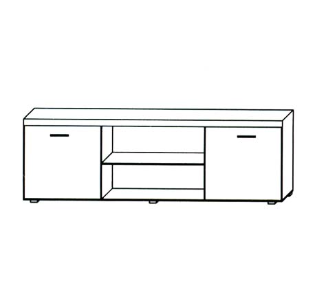 Obývací stěna SAMBA k | sestava C | 5 dílů | san marino/krémová