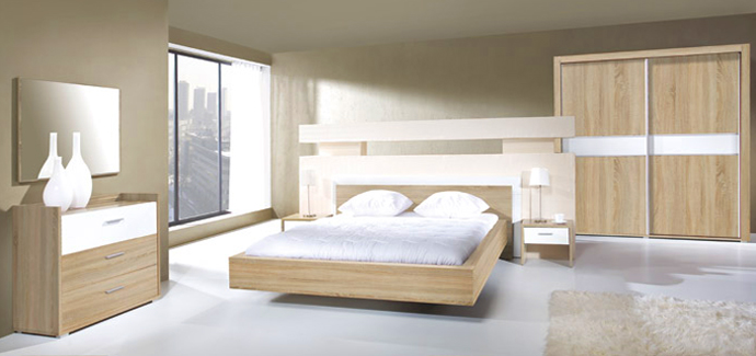 Margo - 3x police do šatní skříně 2D - dub sonoma