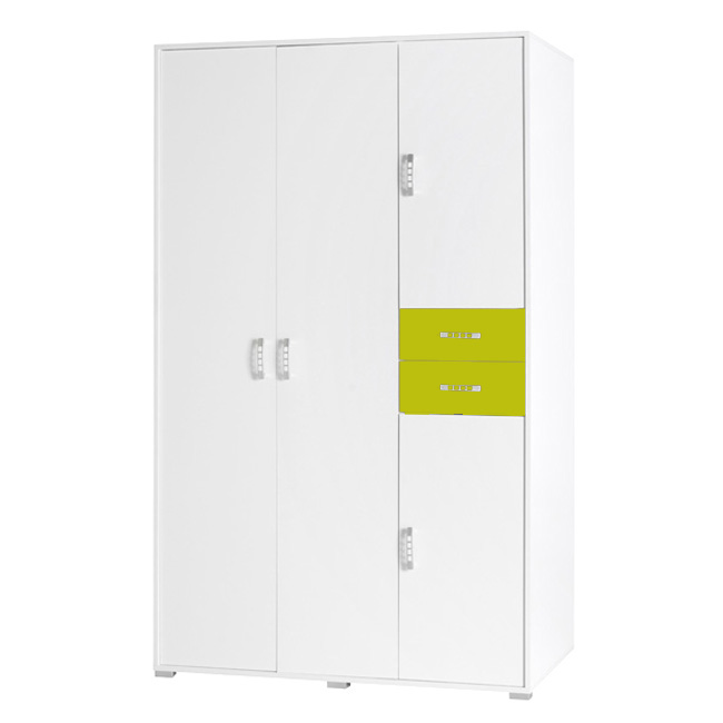 Nemo - šatní skříň 1 - bílá/seledyn