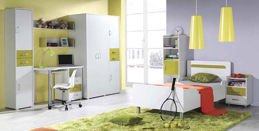 Nemo - regál 4 - bílá/seledyn