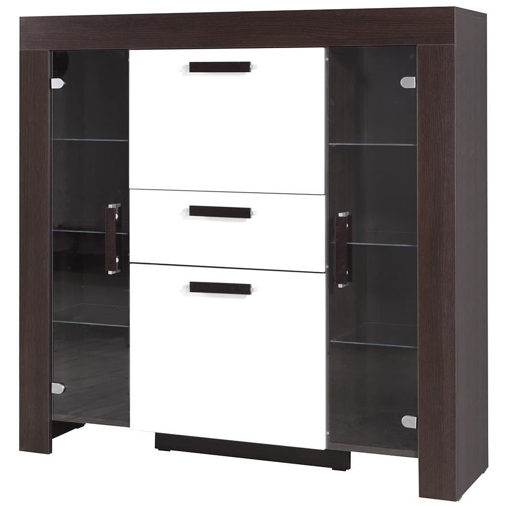 Obývací stěna CEZAR m | sestava B | 5 dílů | milano / crem