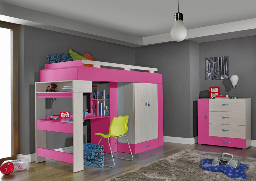 Dětský pokoj Komi D - růžová