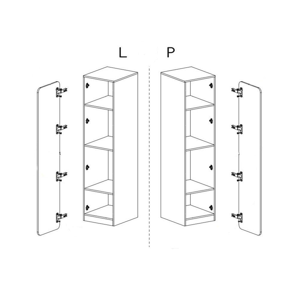LORENTO z | šatní skříň L2 | jasan coimbra/zelená