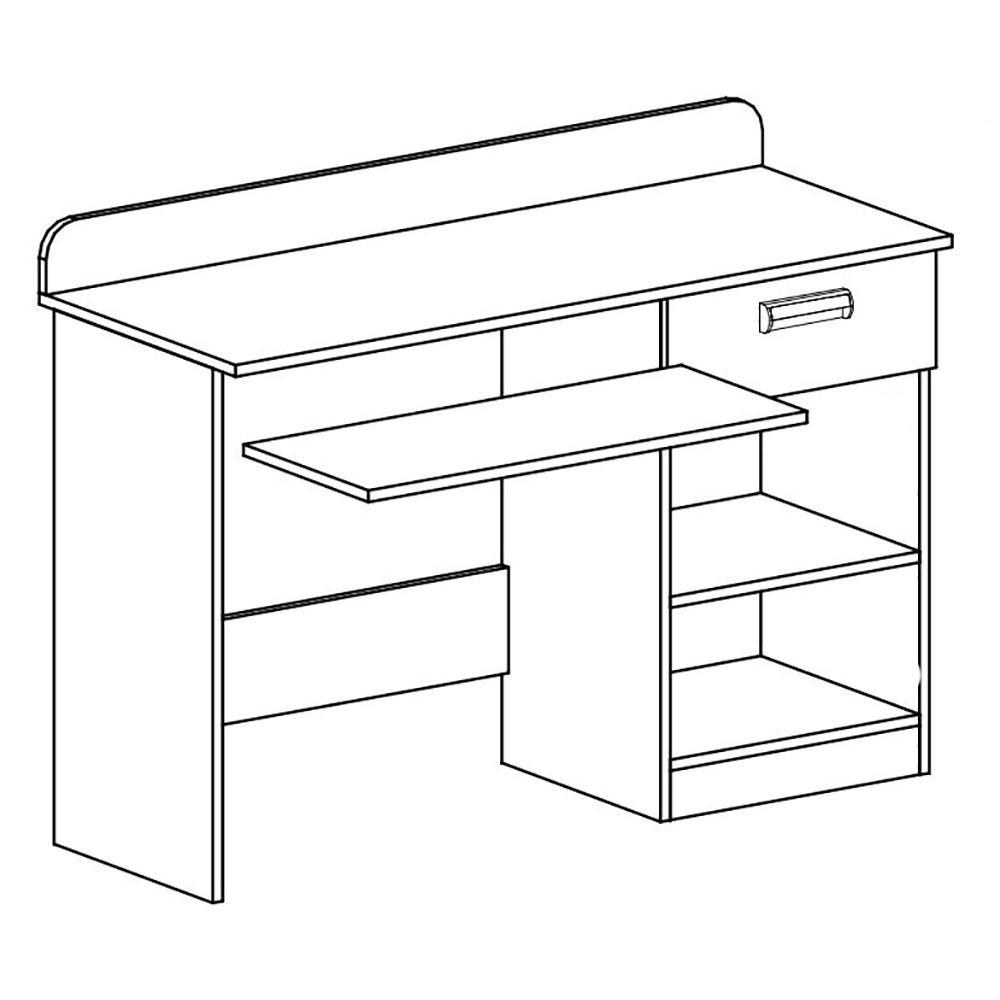 Dětský pokoj LORENTO f | sestava D | jasan coimbra/fialová