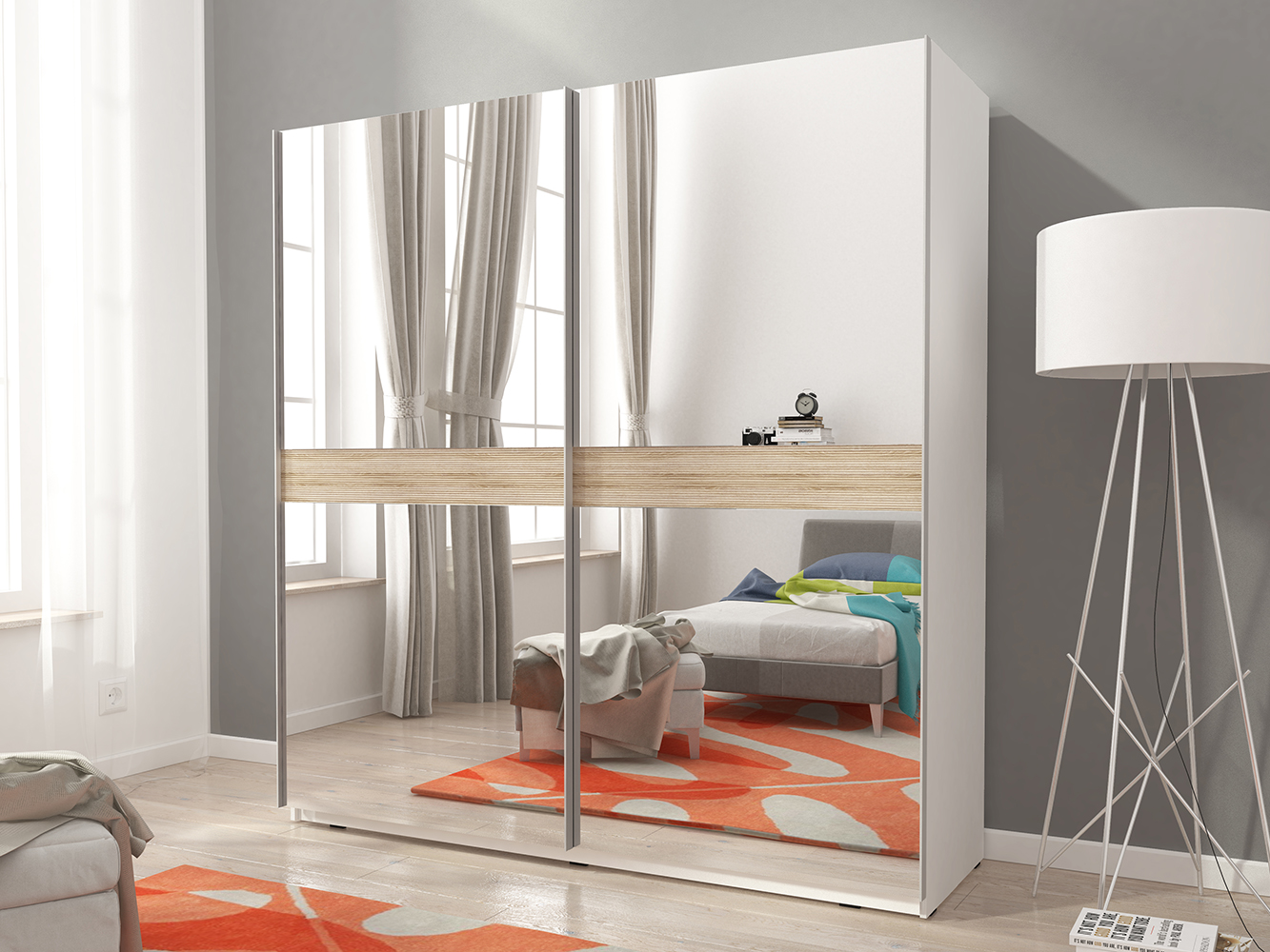 Skříň MIKA V - 200 cm