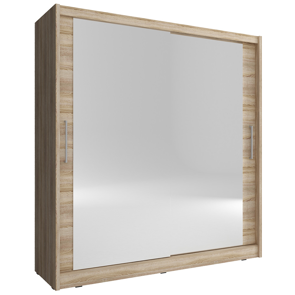 Skříň MAJA VI | 200 cm | se zrcadly | sonoma