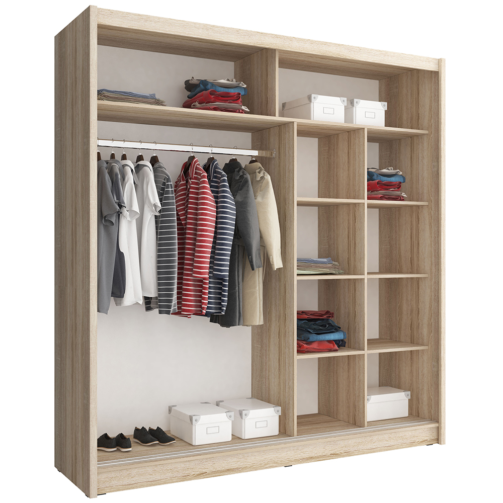 Skříň MAJA VII - 200 cm - bílá