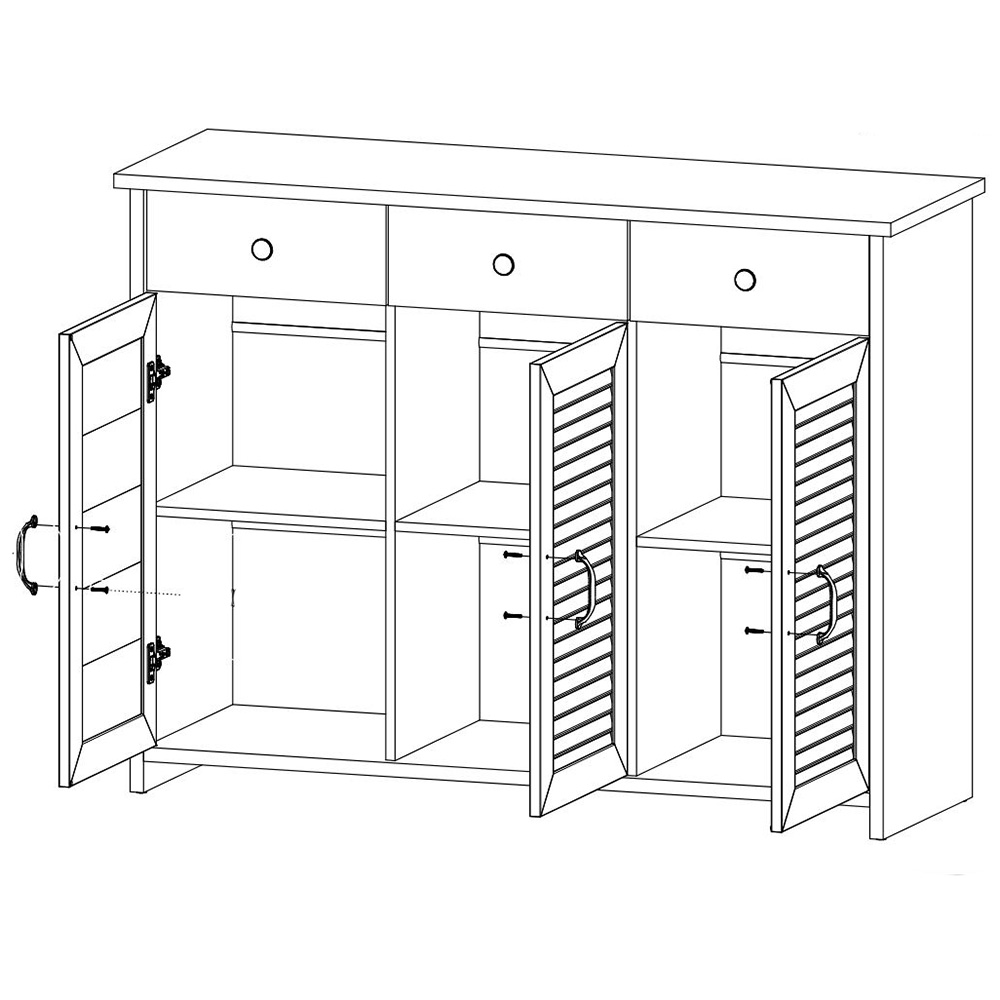 Obývací pokoj ORIENT A | 4 díly | bílá
