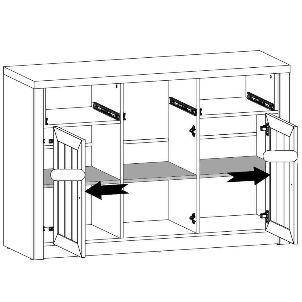 PROVENCE a | komoda K3SP | 130 cm | andersen/lefkas
