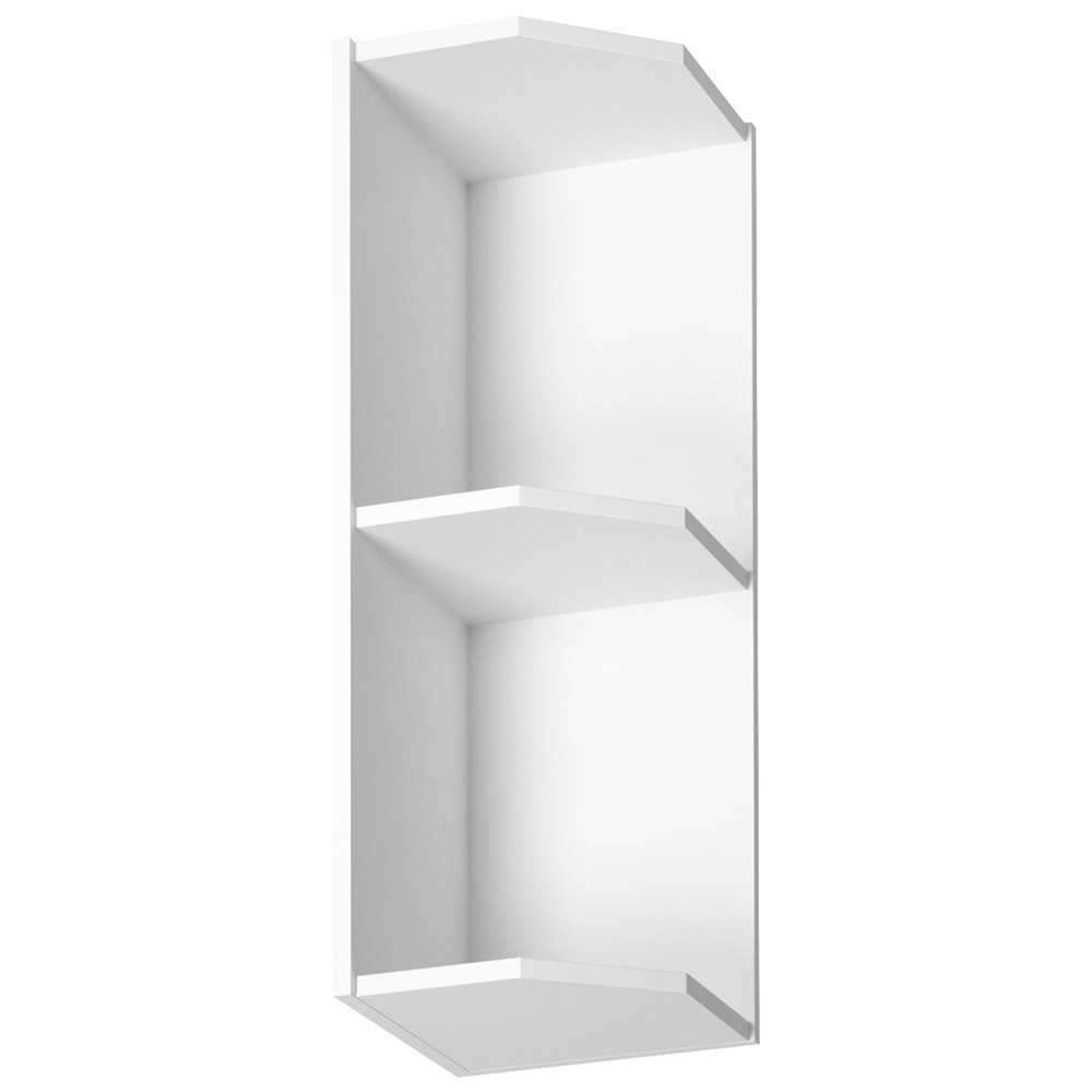 PROVENCE k | horní regál G25PZ koncový s policí | 25 cm | PRAVÁ | bílá