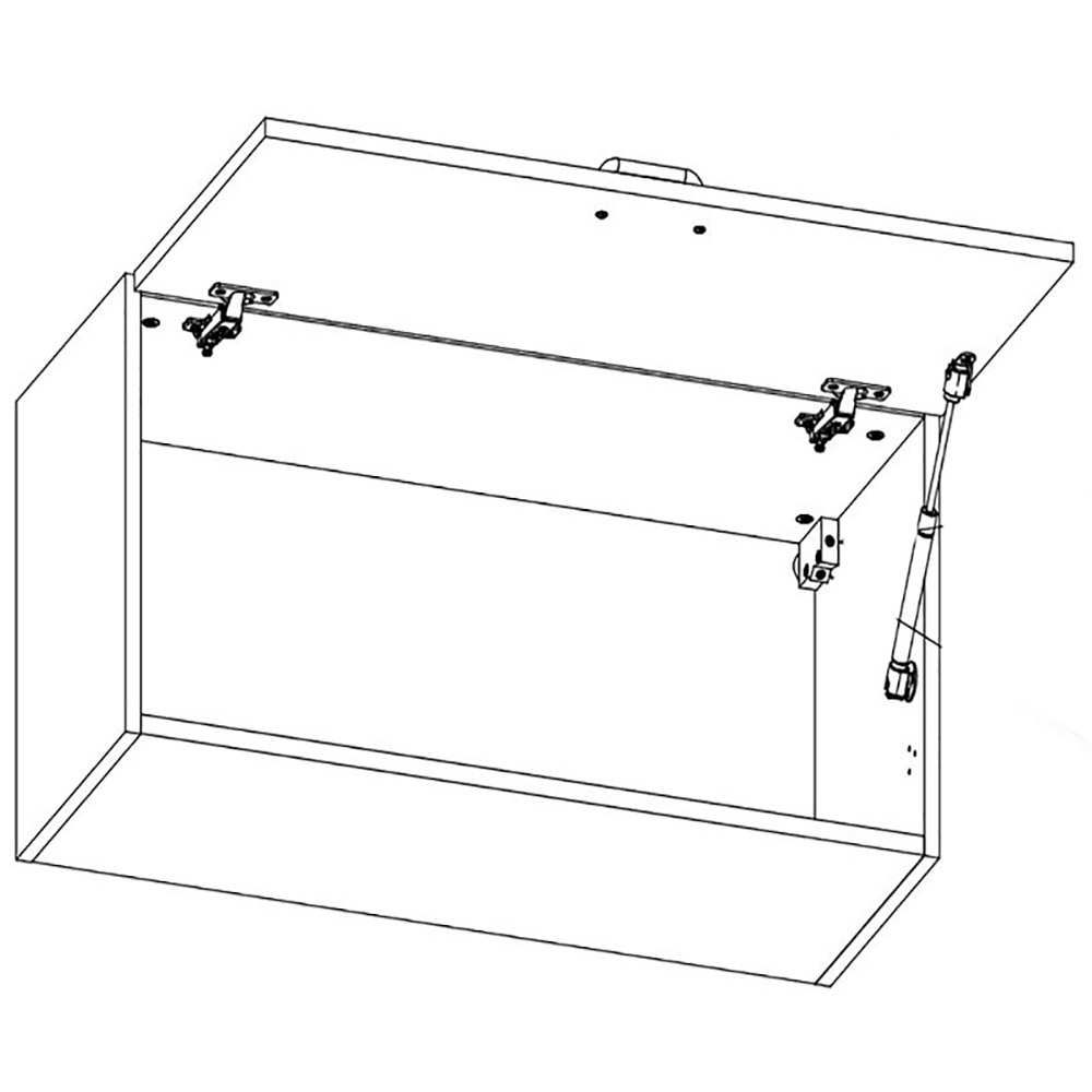 PROVENCE k | horní skříňka G60KN výklopná | 60 cm | bílá/borovice andersen